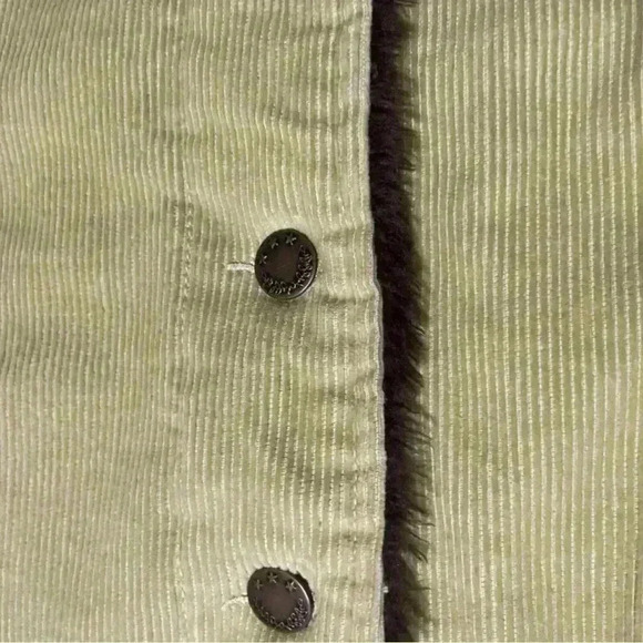 Green corduroy Sherpa trucker jacket - DUTCH HARBOR GEAR - unisex S - Picture 12 of 14